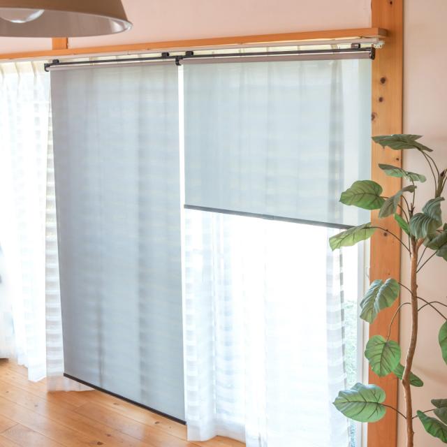 ロールスクリーン コンパクトロール 75×180cm スチールラック用