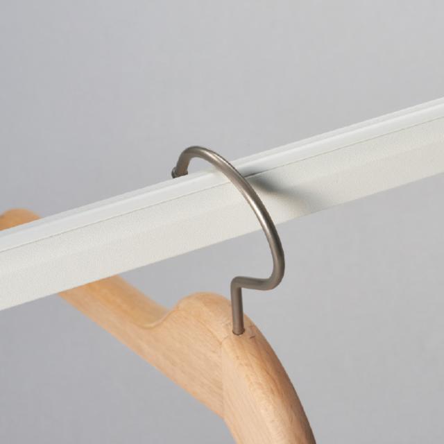 ハンギングバー H-3 天井付け Lタイプ セット 178cm×6cm TOSO （ 収納 専用 バー DIY 取付け 衣類収納 衣類 洋服 服 コート掛け クローゼット 玄関 ウォークインクローゼット ファミリークローゼット 天井 天井付 ちょいかけ ）_14