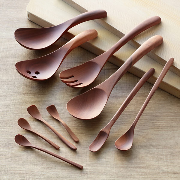 サーバースプーン WOODN 23cm 取り分けスプーン スプーン 天然木