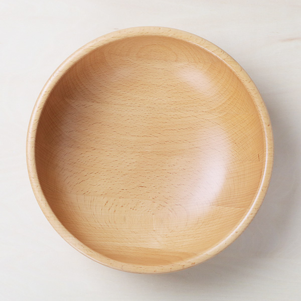 ボウル 23cm L サラダボウル 木製 皿 食器 洋食器 天然木 ビーチ （ 大