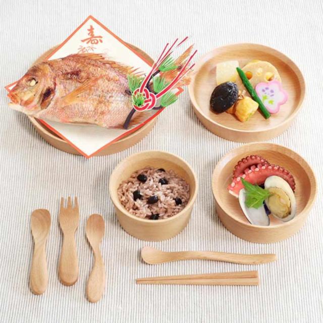 子供用食器 9点セット GRANDek SUNSHINE 木製 天然木 ビーチ ギフトセット （ 食器セット 子供用 ベビー 木 お食い初め 食器 セット 皿 カトラリー 割れにくい おしゃれ 子供用食器セット プレゼント ）_9