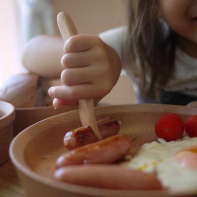 子供用食器 3点セット GRANDek EARTH 木製 天然木 ビーチ ギフトセット