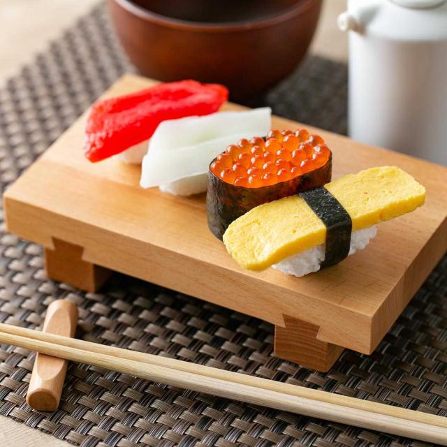 【新品】寿司下駄　天然木　プレート　6枚セット 楽天市場】寿司下駄 L 22cm SUSHIGETA 天然木 （ 寿司盛り台