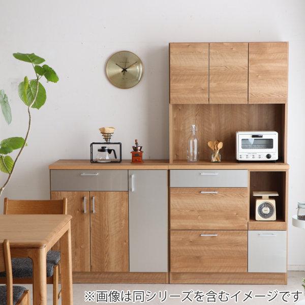 キッチンボード 食器棚 アーバンデザイン MODELLO 日本製 幅89cm （ カップボード キッチン収納 キッチン 食器 収納 完成品 キッチンキャビネット フルスライドレール ブラック シルバー 北欧 おしゃれ 食器棚 完成品）_5