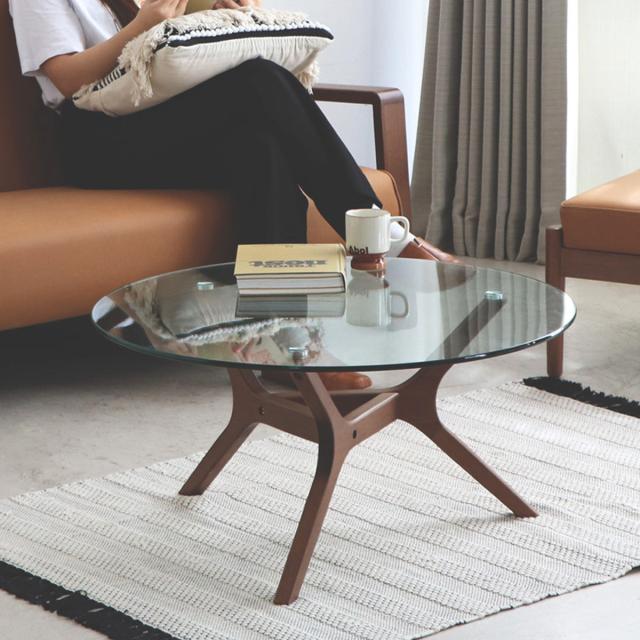 木製ガラス ローテーブル ウォルナッツ リビング 木製ガラス ローテーブル ウォルナッツ リビング 【公式通販】