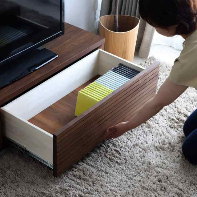 テレビ台 ローボード アルダー無垢前板 日本製 エフィーノ 幅130cm