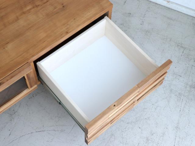 テレビ台 ローボード ブロックデザイン アカシア前板 ARGU 幅180cm （ テレビボード TV台 TVボード テレビラック 天然木 日本製 完成品 木製 モダン 収納 リビング 棚 TV 家具 幅180 AVボード テレビ台 ロータイプ）_14