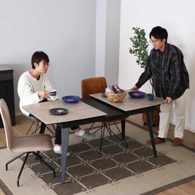 ダイニングテーブル 伸縮式 セラミック天板 140〜170cm UPセラ ダイニングテーブル 伸縮式 セラミック天板 140〜170cm UPセラ