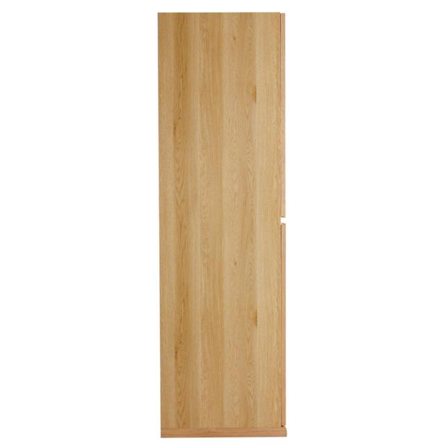 木製ロッカー 4人用 幅59.3cm 2列2段 鍵付 日本製 完成品 （ ロッカー ハンガーパイプ付 収納 鍵 棚 家具 木製 荷物 ハンガーバー 扉付き 収納ボックス 収納棚 オフィス 更衣室 ナチュラル ブラウン 可動棚 ）_18