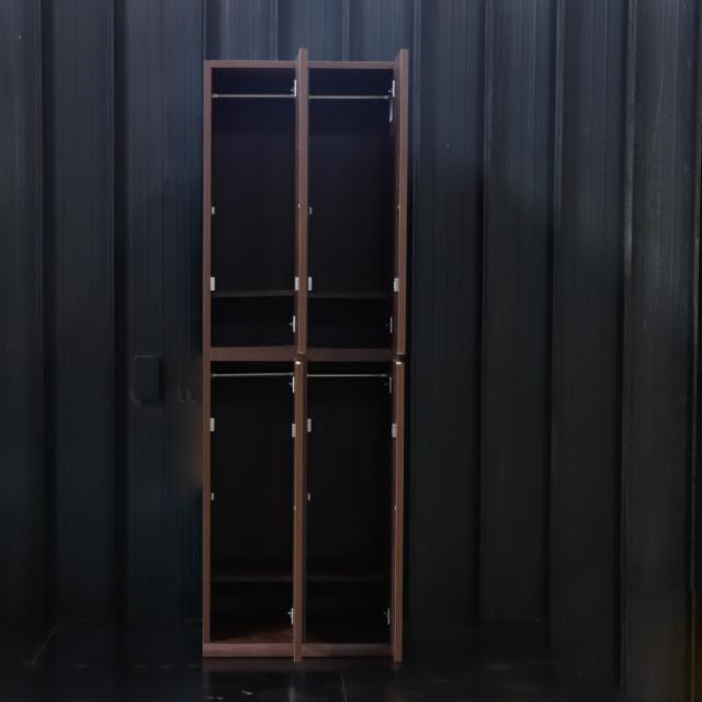木製ロッカー(2列二段4人用) 東馬 木製ロッカー 4人用 幅59.3cm 2列2段 鍵付 日本製 完成品