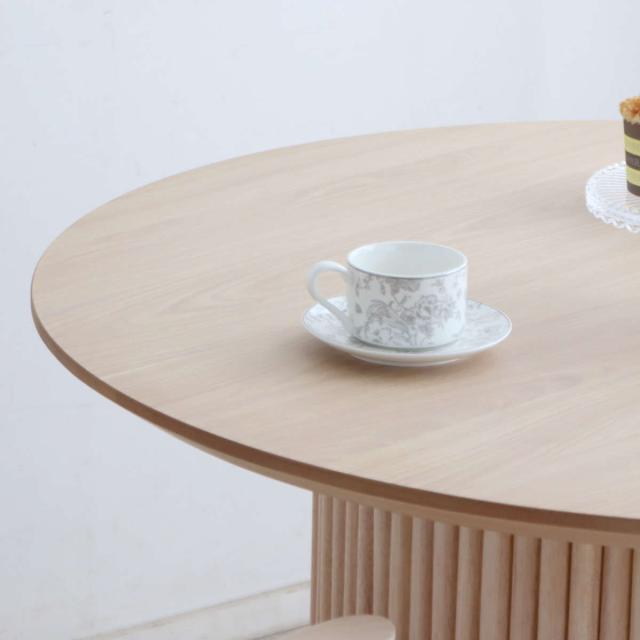 円形テーブル 幅100cm ロペス ダイニングテーブル （ テーブル 食卓テーブル 丸 机 木製 天然木 ダイニング 食卓 2〜4型 1本脚 リビングテーブル 木製テーブル ウッドテーブル 丸テーブル ）_13