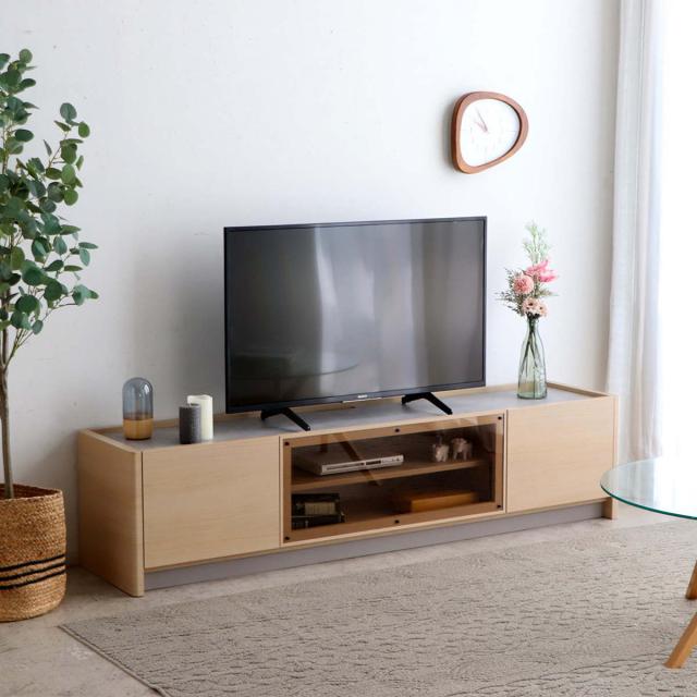テレビボード 幅179.6cm 壁面収納 シルト フォースター （ TV台 フラップ扉 スライドレール リモコン操作可能 日本製 リビングボード コード収納 引き出し 大型テレビ対応 飾り棚 低ホルムアルデヒド F☆☆☆☆ ）_12