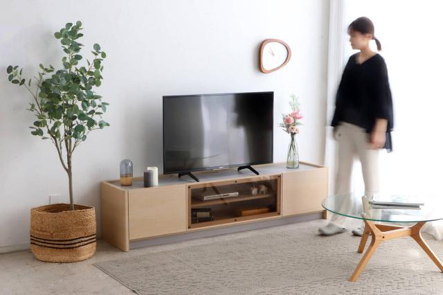 テレビボード 幅179.6cm 壁面収納 シルト フォースター （ TV台 フラップ扉 スライドレール リモコン操作可能 日本製 リビングボード コード収納 引き出し 大型テレビ対応 飾り棚 低ホルムアルデヒド F☆☆☆☆ ）_14