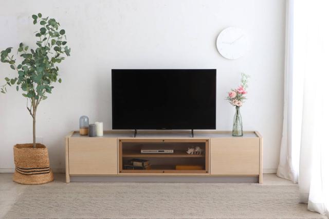テレビボード 幅179.6cm 壁面収納 シルト フォースター （ TV台 フラップ扉 スライドレール リモコン操作可能 日本製 リビングボード コード収納 引き出し 大型テレビ対応 飾り棚 低ホルムアルデヒド F☆☆☆☆ ）_15