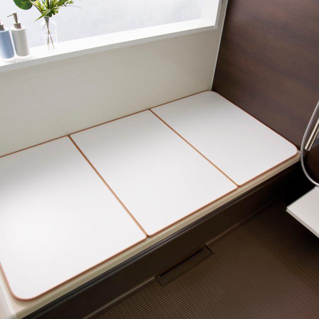 風呂ふた オーダー オーダーメイド ECOウォーム neo ふろふた 71〜75 x 151〜160cm 3枚割 （ 風呂蓋 風呂フタ 冷めにくい 保温風呂ふた 組み合わせ 日本製 風呂 ふた フタ 蓋 サイズオーダー 3枚組 抗菌 防カビ ブラウン シルバー ）