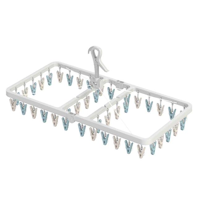 洗濯ハンガー ラテリア ジャンボ角ハンガー 42ピンチ （ 洗濯 ハンガー