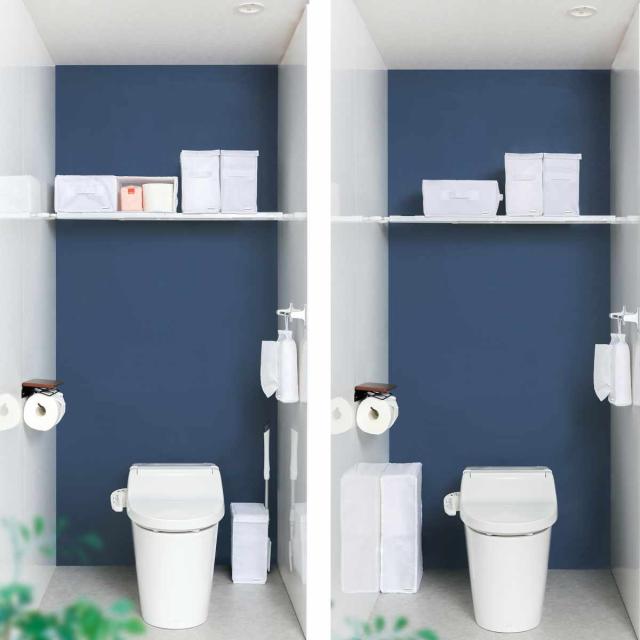新品 ChicKone トイレ収納ラック スリム完成品幅14cm 隠せる引き出し