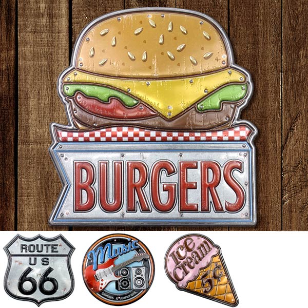 ウォールステッカー アメリカンサイン サインステッカー 雑貨 レトロ アメリカン 男前 インテリア サイン ステッカー 看板 アメリカの通販はau Pay マーケット お弁当グッズのカラフルbox