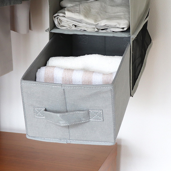 収納ボックス 幅18 奥行36 高さ13cm 引き出し 収納 不織布 グレー 収納ケース ボックス ケース 取っ手付き タオル ハンカチ 下着 靴の通販はau Pay マーケット リビングート