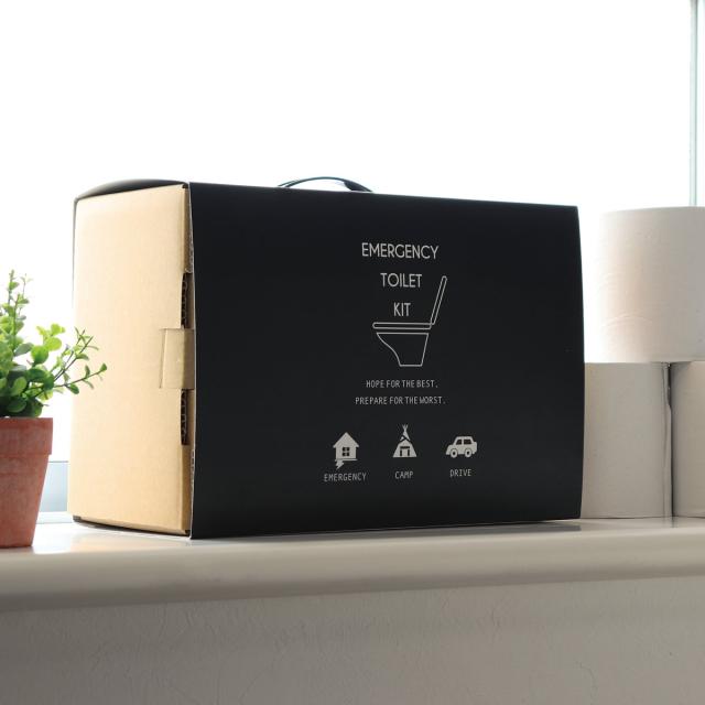 簡易トイレ 非常用 トイレキット 10個入り ダンボール製 （ 災害