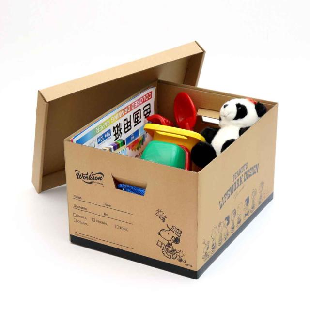 収納ケース Workson スローイングボックス PEANUTS スヌーピー