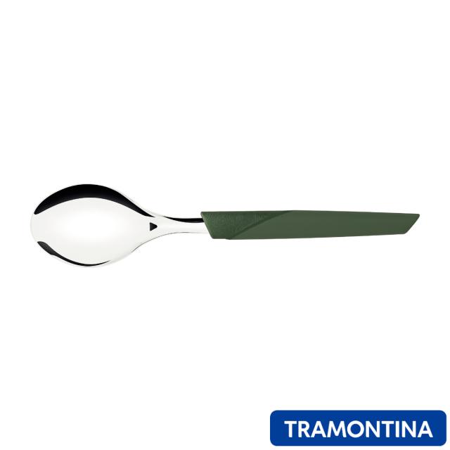 テーブルスプーン 19cm リーフ ステンレス トラモンティーナ （ TRAMONTINA 食洗機対応 スプーン カトラリー エコ サステナブル メインディッシュ スープ シチュー 使いやすい おしゃれ ）