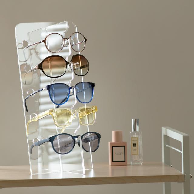 メガネスタンド amenist アクリル製 日本製 （ 眼鏡スタンド 5本 収納