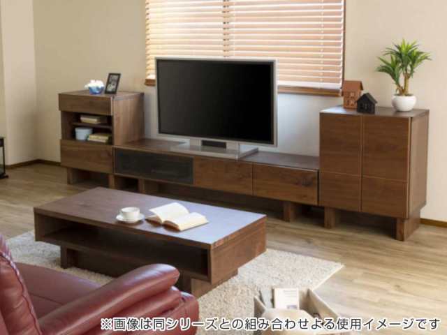 テレビ台 ローボード シンプルモダン ウォールナット材 VENT 幅150cm （ 開梱設置 テレビボード TV