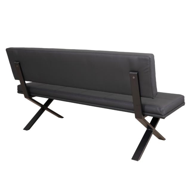 ダイニングベンチ 背付タイプ 幅160cm PVC ブレシア （ 開梱設置 ベンチ ダイニングチェア 背もたれ スタイリッシュ モダン レザー調 ）_9