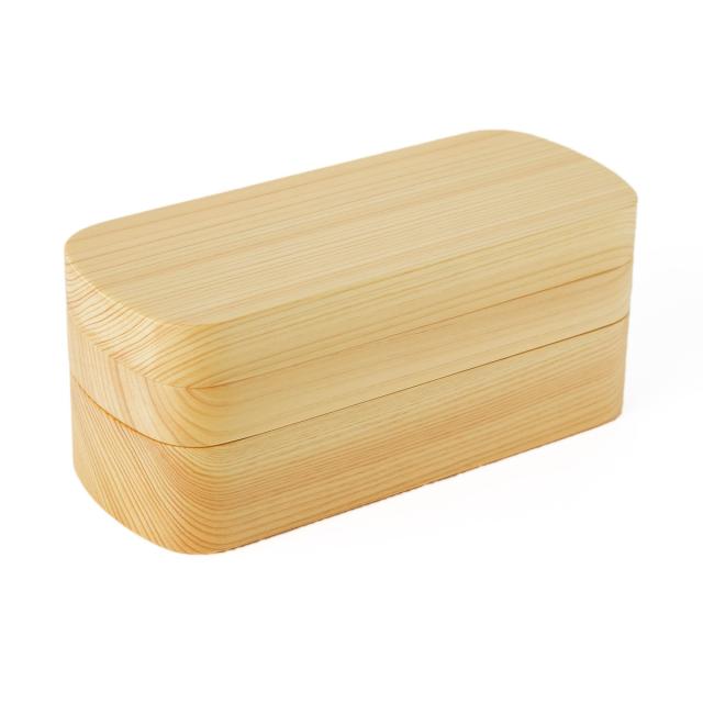 くり抜き弁当箱 2段 900ml 紀州桧弁当箱 type 42 ナチュラル （ 弁当 食洗機対応 天然木 紀州桧 二段 おしゃれ 仕切り付き 日本製 食洗機OK お弁当 木 木製 くりぬき ランチボックス シンプル 和風 お弁当箱 弁当箱 ）_19