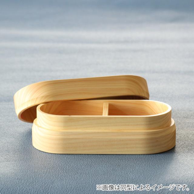 くり抜き弁当箱 1段 480ml 紀州桧弁当箱 type 2 漆塗 （ 弁当 食洗機対応 天然木 紀州桧 一段 おしゃれ 仕切り付き 日本製 食洗機OK お弁当 木 木製 くりぬき ランチボックス シンプル 和風 お弁当箱 弁当箱 ）_5