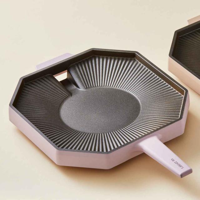 焼肉グリル パレットグリルパン 28cm ドクターハウス 八角形 （ Dr.HOWS ガス火対応 グリル グリルパン ノンスティック加工 軽い 韓国 28センチ カバー付き 軽量 薄型 おしゃれ アルミ製 韓国インテリア 焼肉 韓国料理 ）_13
