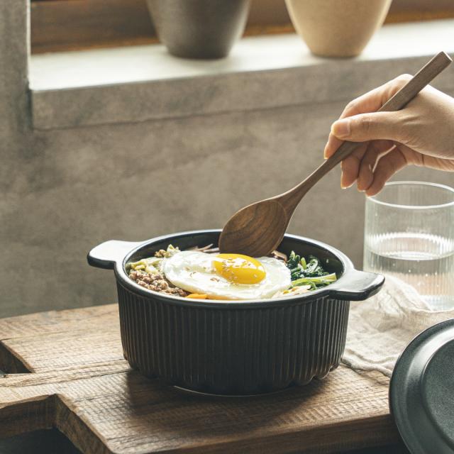 韓国風土鍋 16cm ガス火専用 OREUM 電子レンジ対応 オーブン対応 食洗機対応 5号 ドクターハウス （ Dr.HOWS オルム 土鍋 ミニ おしゃれ 一人用 直火対応 高密度ペタライト IH土鍋 直火土鍋 両手鍋 卓上鍋 土鍋ご飯 皿 鍋 1人鍋 ）_13