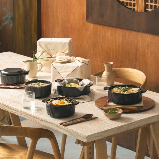 韓国風土鍋 16cm ガス火専用 OREUM 電子レンジ対応 オーブン対応 食洗機対応 5号 ドクターハウス （ Dr.HOWS オルム 土鍋 ミニ おしゃれ 一人用 直火対応 高密度ペタライト IH土鍋 直火土鍋 両手鍋 卓上鍋 土鍋ご飯 皿 鍋 1人鍋 ）_17