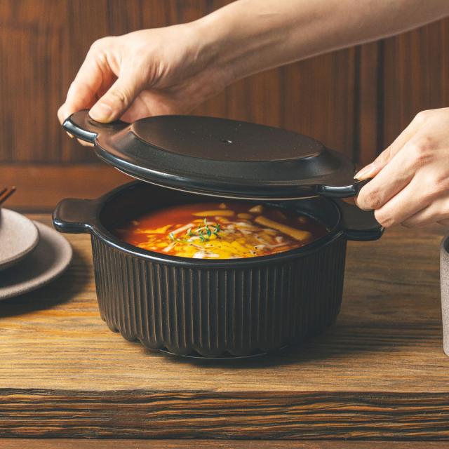 韓国風土鍋 16cm ガス火専用 OREUM 電子レンジ対応 オーブン対応 食洗機対応 5号 ドクターハウス （ Dr.HOWS オルム 土鍋 ミニ おしゃれ 一人用 直火対応 高密度ペタライト IH土鍋 直火土鍋 両手鍋 卓上鍋 土鍋ご飯 皿 鍋 1人鍋 ）
