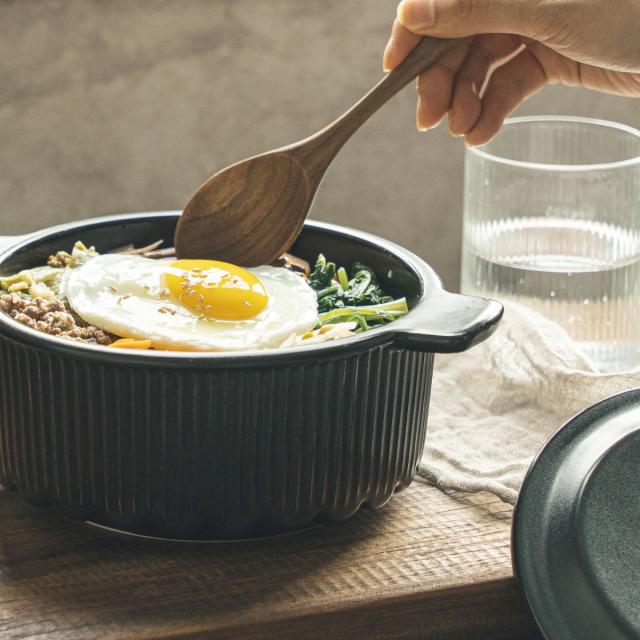 韓国風土鍋 20cm ガス火専用 OREUM 電子レンジ対応 オーブン対応 食洗機対応 6号 ドクターハウス （ Dr.HOWS オルム 土鍋 ミニ おしゃれ 直火対応 高密度ペタライト IH土鍋 一人用 二人用 直火土鍋 両手鍋 卓上鍋 土鍋ご飯 皿 ）_11