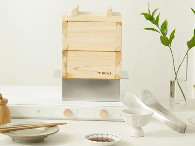 ひのき蒸し器 ミニ 2段 IH対応 JADAM ドクターハウス （ Dr.HOWS せいろ セイロ 蒸し器 角型 蒸籠 蒸篭 18cm セット ヒノキ 木製 コンパクト ミニサイズ 四角 鍋付き せいろ蒸し 温野菜 蒸し料理 蒸し調理 ）_17