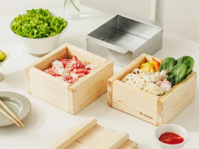 ひのき蒸し器 ミニ 2段 IH対応 JADAM ドクターハウス （ Dr.HOWS せいろ セイロ 蒸し器 角型 蒸籠 蒸篭 18cm セット ヒノキ 木製 コンパクト ミニサイズ 四角 鍋付き せいろ蒸し 温野菜 蒸し料理 蒸し調理 ）_5