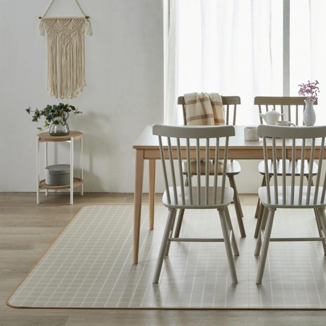 クッションフロア ダイニングラグ 182×220cm 大理石 タイル （ ラグ マット ラグマット カーペット フロアシート クッションフロアラグ クッションマット クッションラグ ダイニング 模様替え ）_15