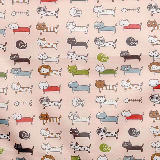 ショッピングカート ネコ柄 折りたたみ 軽い 買い物中