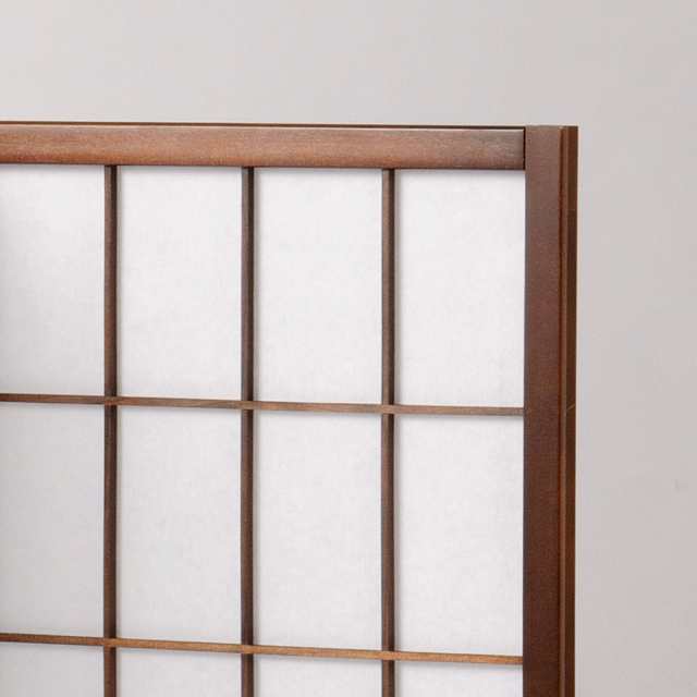 衝立 和風衝立 あずきS 3連 高さ90cm （ 間仕切り 目隠し パーティション 屏風 自立 折りたたみ 和風 障子 スクリーン ついたて 3連スクリーン 仕切り おしゃれ 部屋 和室 玄関 インテリア 木目 格子 軽量 蝶番 ）の通販は