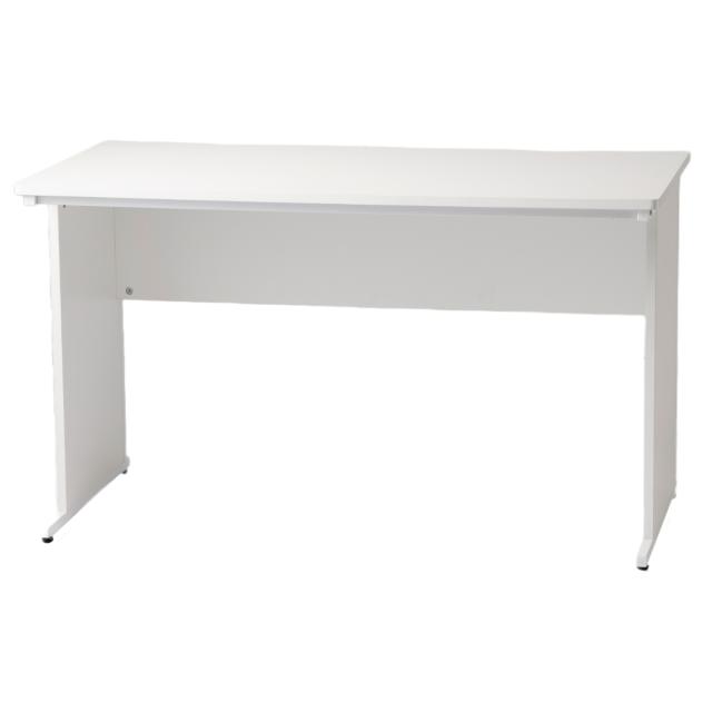 ワークデスク 幅140cm 足元スッキリ （ 法人限定 オフィス デスク PCデスク 事務机 会社 オフィス家具 ホワイト 省スペース おしゃれ スタイリッシュ 幅140×奥行60×高さ70cm ）の通販は 15,800円