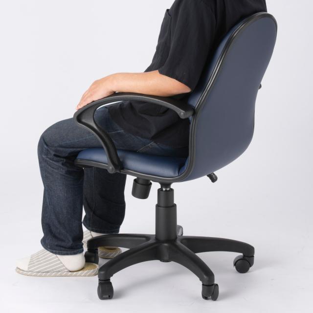 麻雀チェア 座面高45〜55cm 同色4脚セット 昇降式 肘付 麻雀イス triple （ 麻雀 椅子 マージャンチェア 風営法基準サイズ適合 肘掛け チェア 雀荘 レザー調 ロッキング機能付き リクライニング 高さ調節 耐久性 硬め 卓用 ）_7