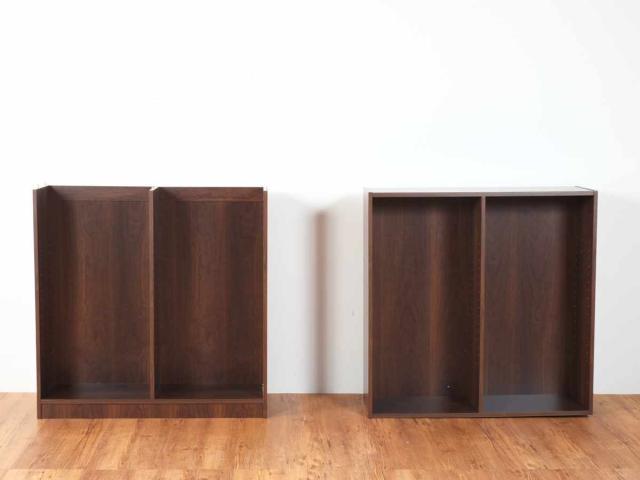 本棚 幅75cm 2列6段 可動棚 大量収納ラック （ ラック 収納 シェルフ 収納棚 大容量 A4対応 壁面収納 リビング収納 コミック 木目調 ブラウン ナチュラル ホワイト ）_13