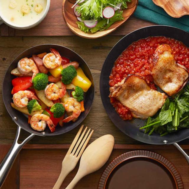 Vita Craft 深型フライパン 24cm IH対応 鉄製 スーパー鉄 No．2005 ウォックパン （ ビタクラフト ガス火対応 鉄フライパン 金属ヘラOK 日本製 24センチ 鉄 フライパン 深型 炒め鍋 いため鍋 鉄製フライパン 窒化加工 ）の通販は