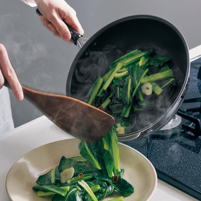 Vita Craft ウォックパン 24cm IH対応 カーペンター 深型フライパン PFOAフリー （ ガス火対応 片手鍋 炒め鍋 深型 金属ヘラOK ふっ素加工 軽い 日本製 24センチ フッ素加工 いため鍋 アルミ ステンレス 2層構造 軽量 ）の通販は