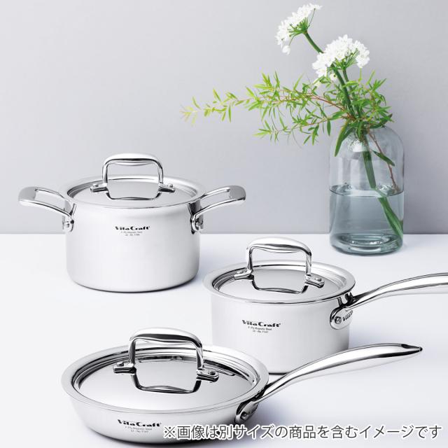 Vita Craft 片手鍋 18cm IH対応 Nシリーズ ステンレス製 （ ビタクラフト ガス火対応 片手なべ 無水調理 鍋 蓋付き 18センチ 無水鍋 調理鍋 なべ ソースパン 余熱調理 無油調理 7層構造 ）_2