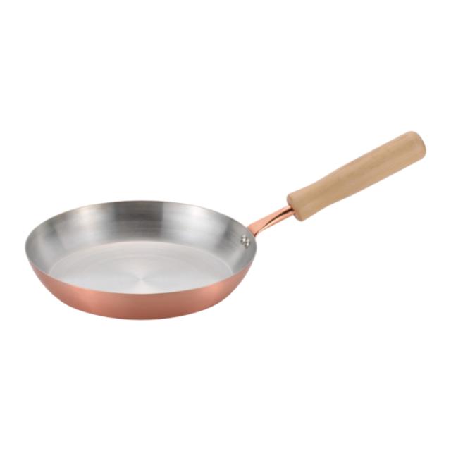 フライパン 20cm ガス火専用 千歳 銅製 日本製 純銅 （ ガス火 ガス 浅型フライパン 銅フライパン 純銅製 銅 国産 20センチ 炒め鍋 キッチンツール プロ仕様 プロ用 プロユース 家庭用 業務用 ）の通販は