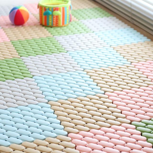 スノコ ジョイント 15×15×1.3cm 水切りユニット 抗菌システムスノコ 素足用 100枚セット （ ジョイントマット すのこ 15cm マット ベランダ パネル バルコニー エクステリア ガーデニング インテリア 床材 日本製 ）の通販は