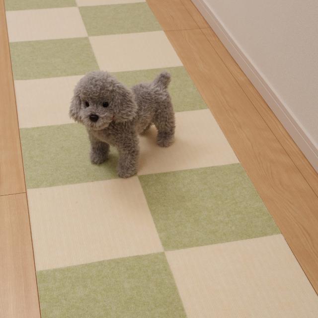 タイルカーペット HDMOD 【45x45cm 厚さ4mm】 40枚 ベージュ タイルカーペット HDMOD 【45x45cm 厚さ4mm】 40枚 ベージュ - メルカリ